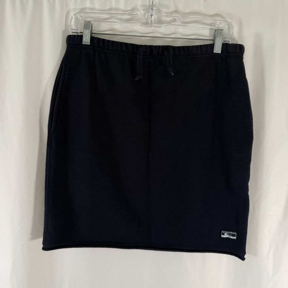 Lauren Ralph Lauren Skirt Women's Medium Black Pull On Drawstring Marine Supply